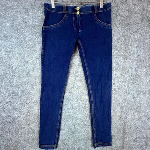 Freddy Wr Up Jeans Women 6 Blue Dark Jegging Denim Stretch Skinny Fit Low Rise